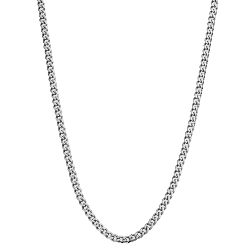 Sterling Silver Cuban Link Chain for Men 4mm-1