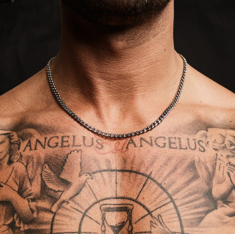 Sterling Silver Cuban Link Chain for Men 4mm-3