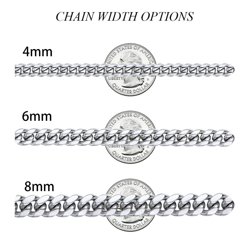 Sterling Silver Curb Link Chain Necklace-3