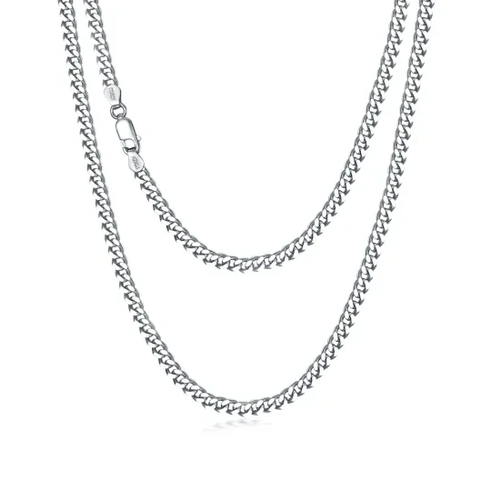 Collana a catena Curb Link in argento sterling