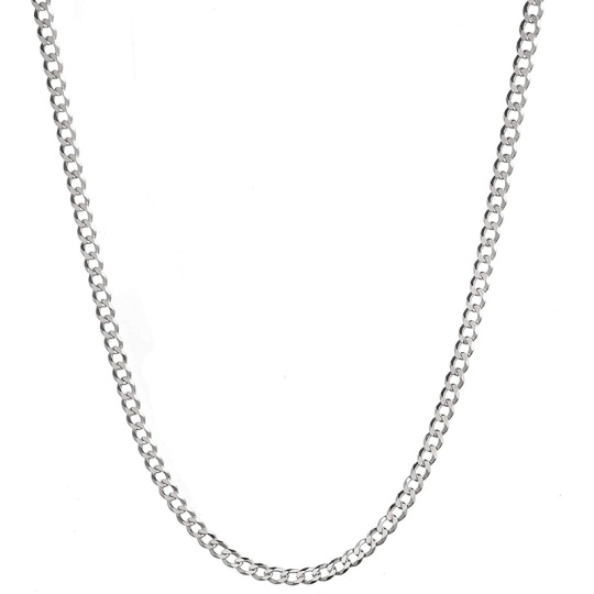 Collana a catena Curb Link in argento sterling