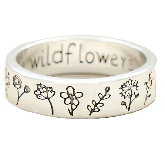 Bague marguerite en argent sterling