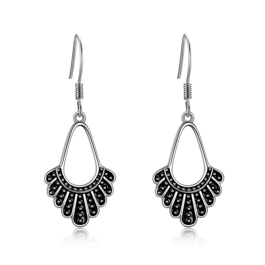 Boucles d'oreilles pendantes en argent sterling avec collier Ginsberg