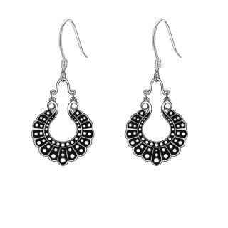 Sterling Silver Ginsberg Collar Drop Earrings-5