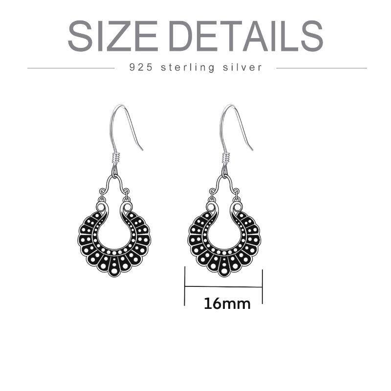 Sterling Silver Ginsberg Collar Drop Earrings-3