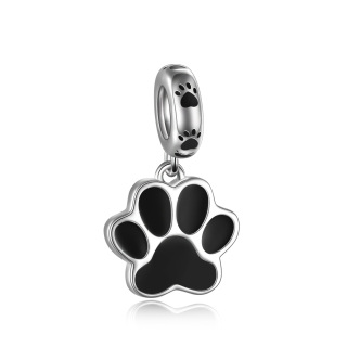 Sterling Silver Dog Bead Charm-12