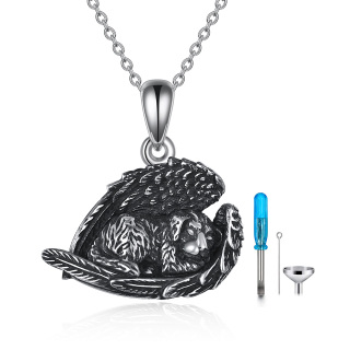 Sterling Silver Dog Urn Necklace for Ashes-29