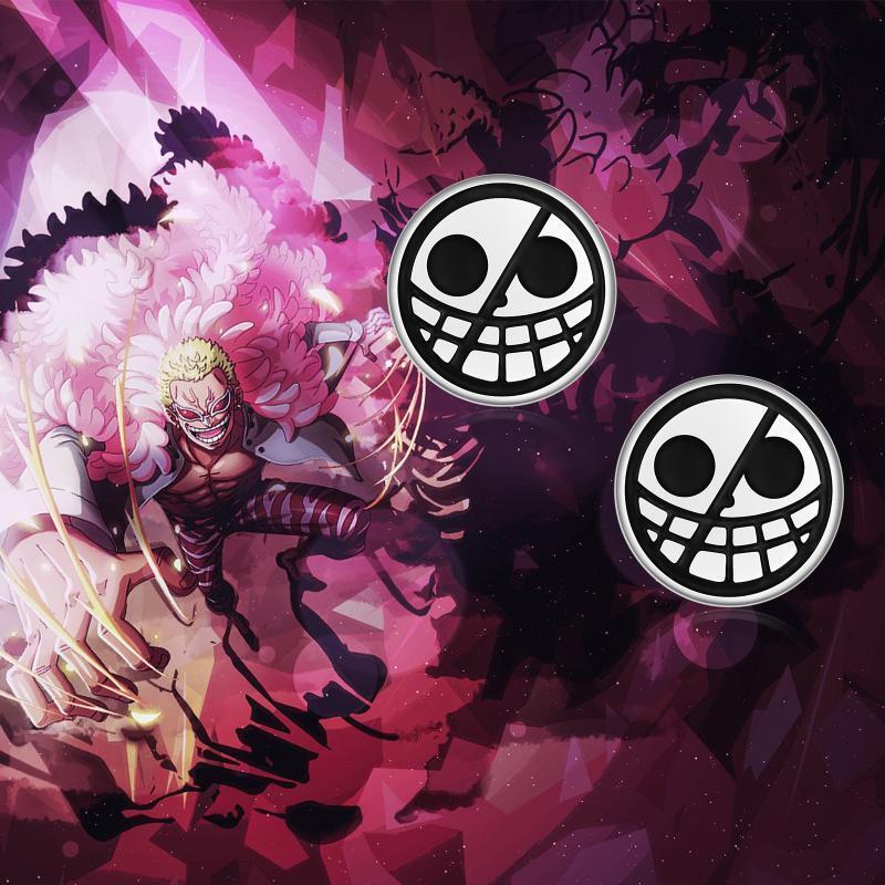 Pendientes de anime en plata de ley para mujeres y hombres-6