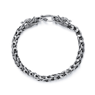 Sterling Silver Dragon Chain Bracelet for Men-53