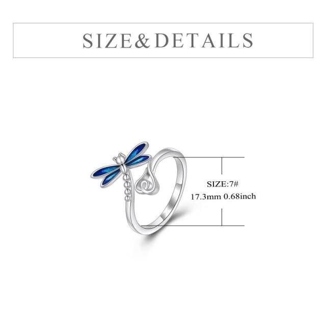 Sterling Silver Dragonfly Open Ring-5