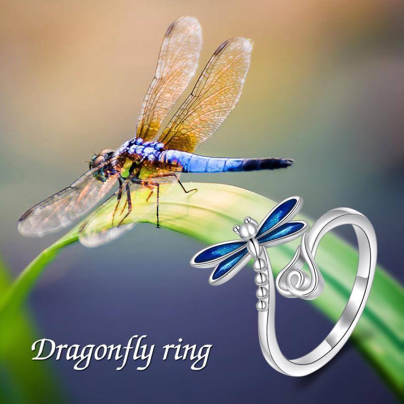 Sterling Silver Dragonfly Open Ring-6