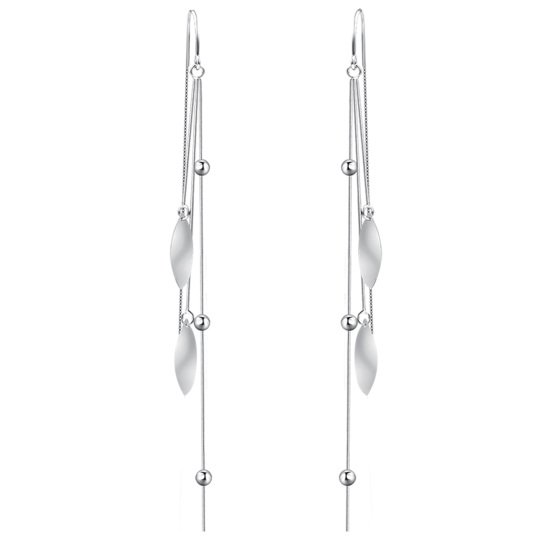 Boucles d'oreilles pendantes en argent sterling