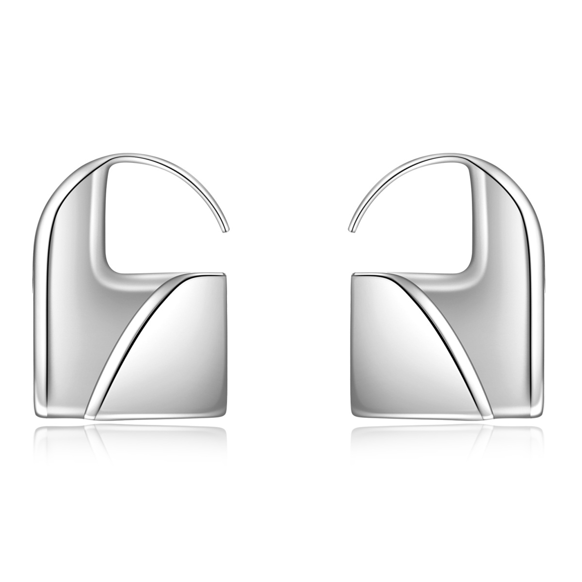 Boucles d'oreilles pendantes en argent sterling-1