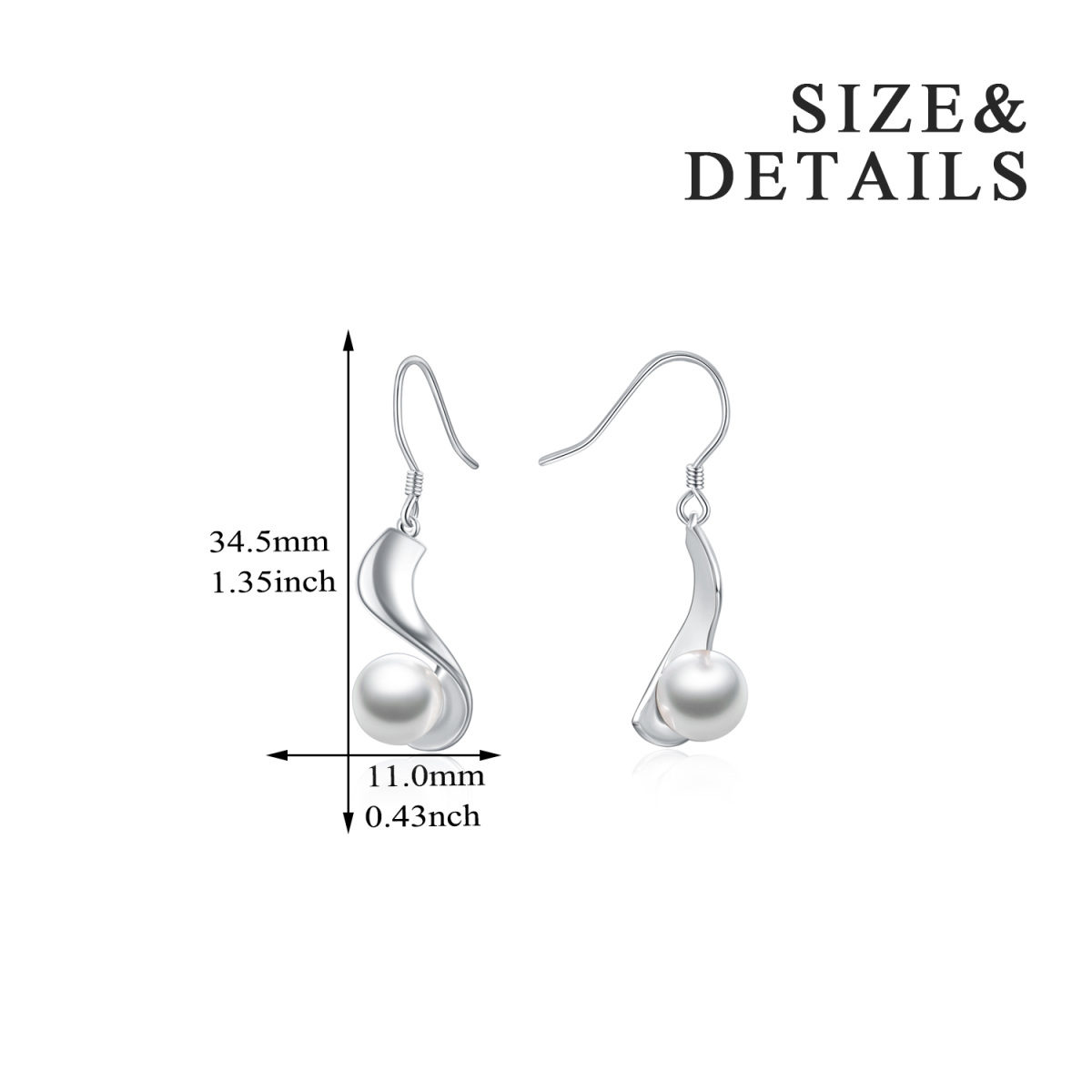 Sterling Silver Drop Earrings-5