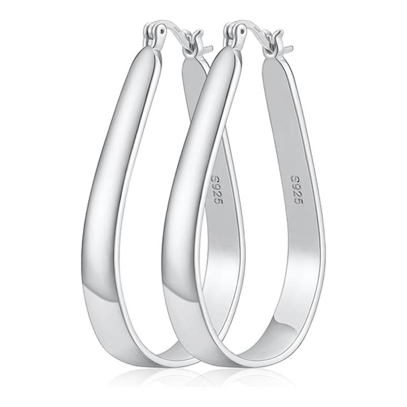 Kolczyki w kształcie łezki ze srebra próby 925-3