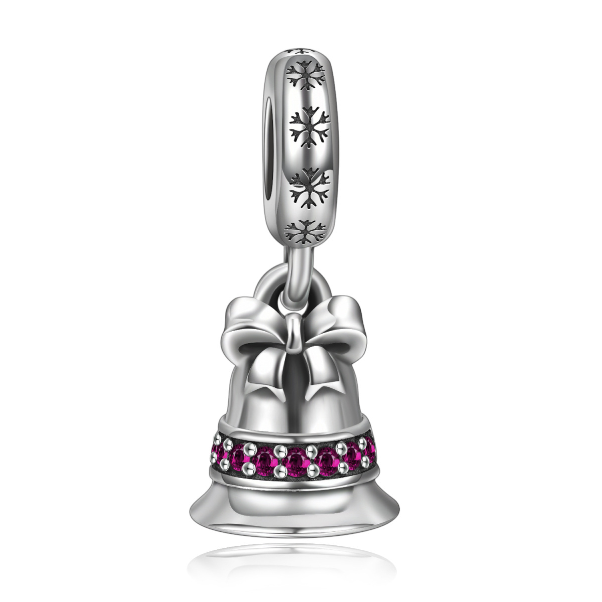 Sterling Silver Dumbbell Dangle Charm-1