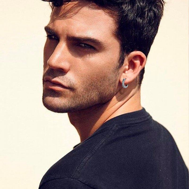 Sterling Silver Eye Of Horus Hoop Earrings-3