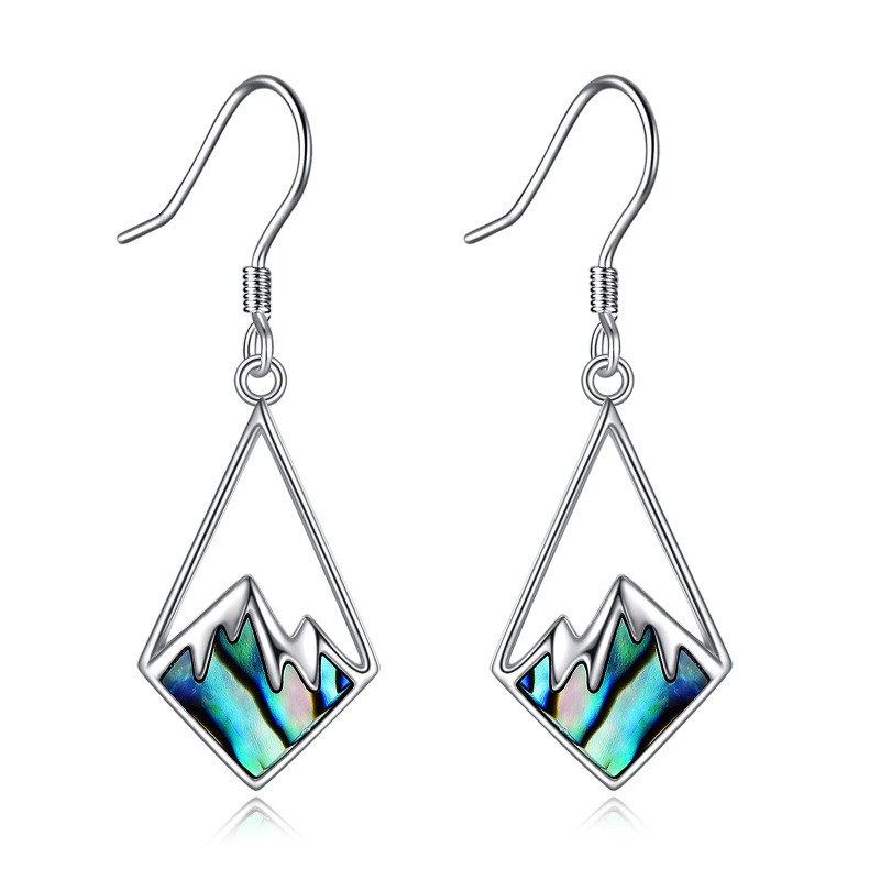 Boucles d'oreilles dormeuses en argent sterling Faith Mountain avec graines de moutarde