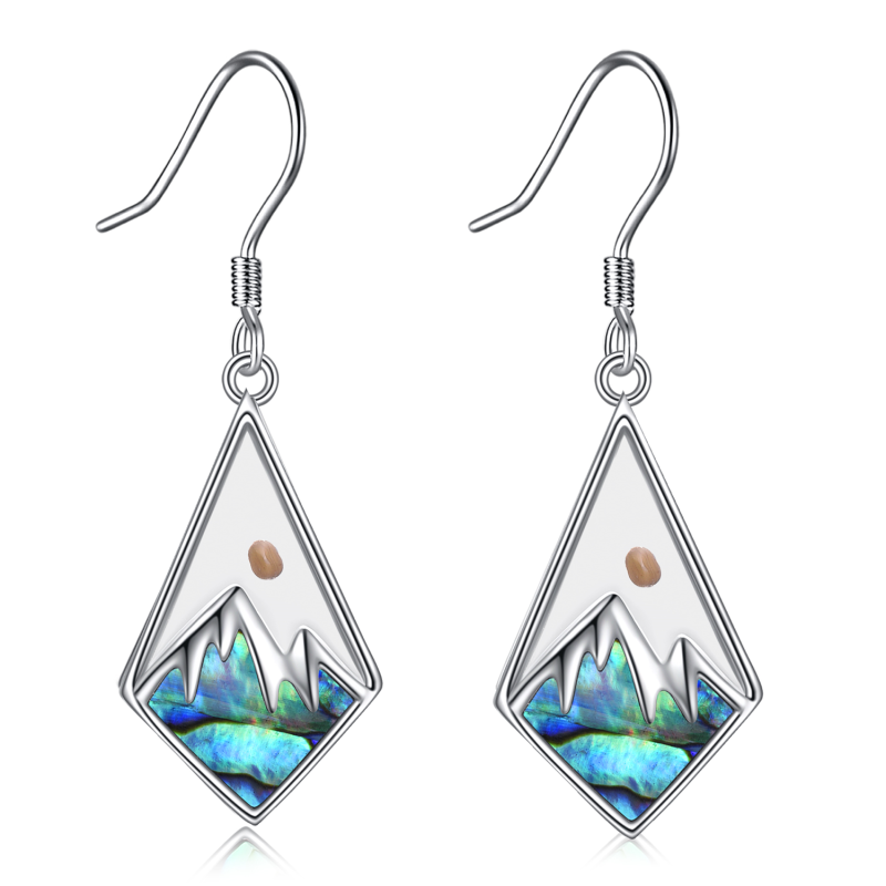 Sterling Silver Faith Mountain Mustard Seed Leverback Earrings Jewelry-11