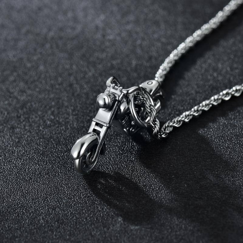 Collier pendentif père fils en argent sterling pour hommes-4