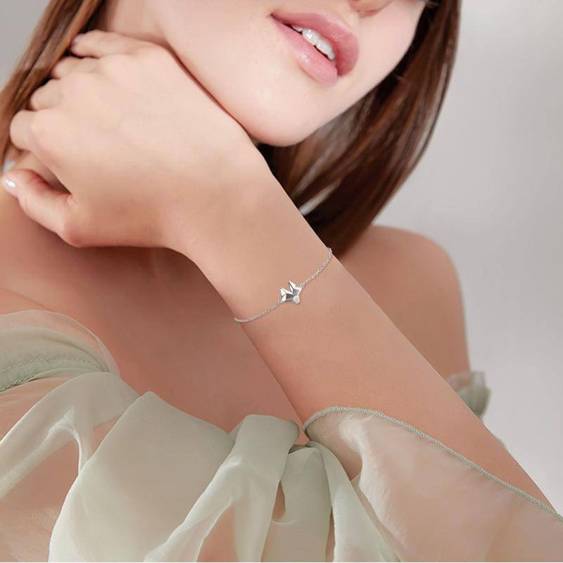Sterling Silver Fox Charm Bracelet-2
