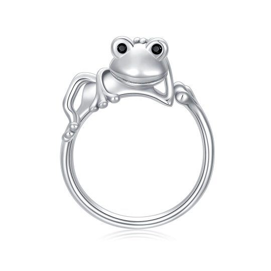 Bague grenouille en argent sterling