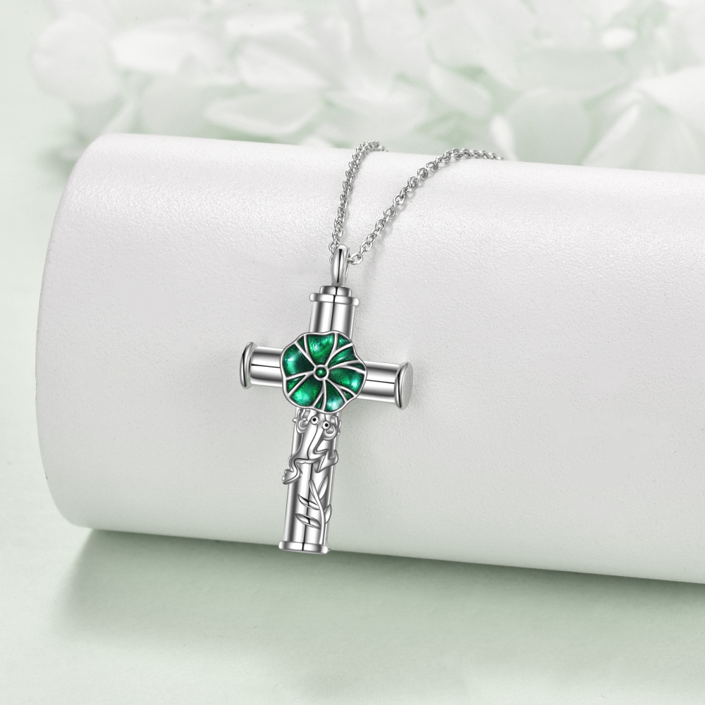 Sterling Silver Frog Urn Necklace for Ashes-3