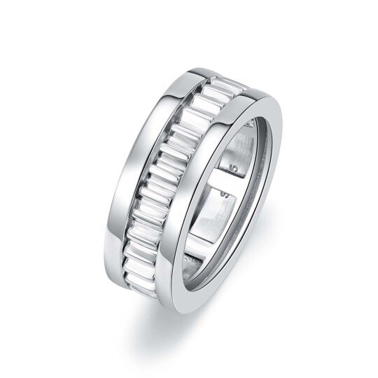 Sterling Silver Gear Ring for Men