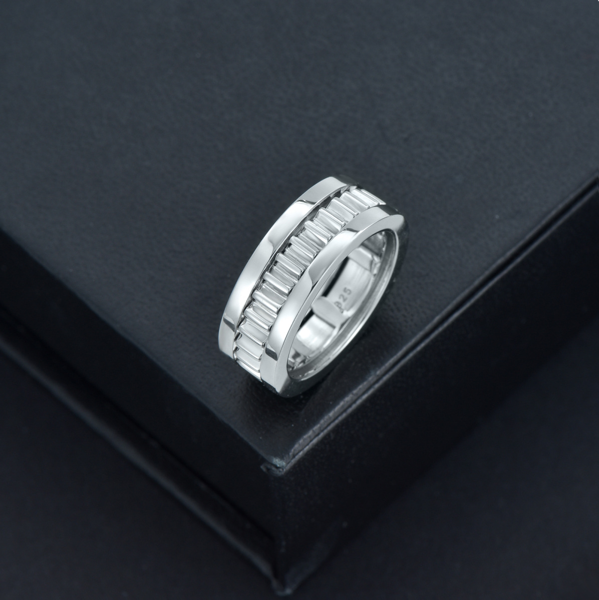 Bague en argent sterling pour hommes-3