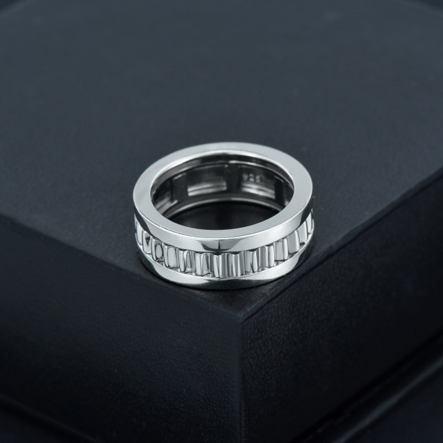 Bague en argent sterling pour hommes-4