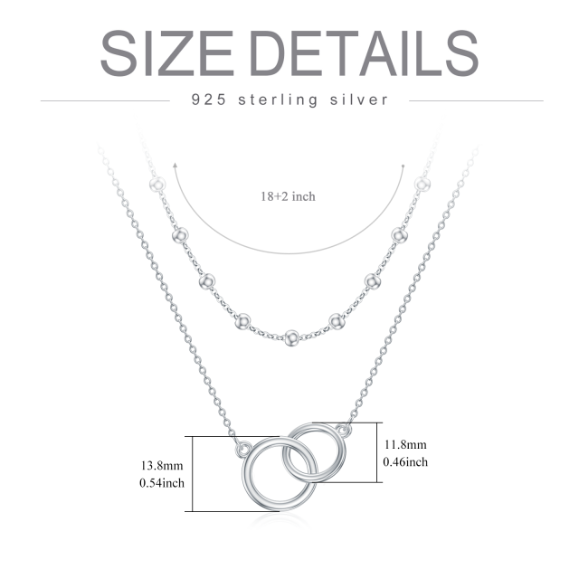 Sterling Silver Generation Ring Layered Necklace-5