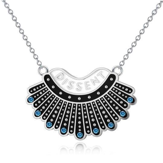 Collana con ciondolo di cristallo Ginsberg Collar in argento sterling