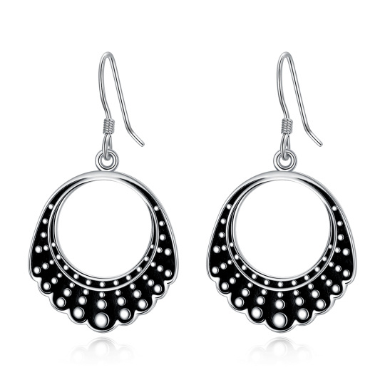 Pendientes colgantes con collar Ginsberg RBG en plata de ley para mujer-1