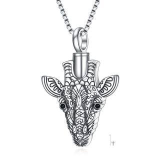 Sterling Silver Giraffe Urn Necklace for Ashes-33