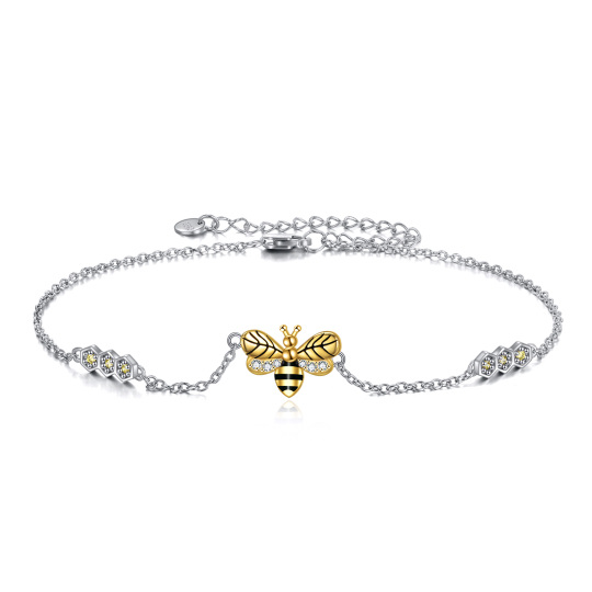 Sterling Silver Gold Plated Honey Bee Ankle Jewelry Gifts for Women