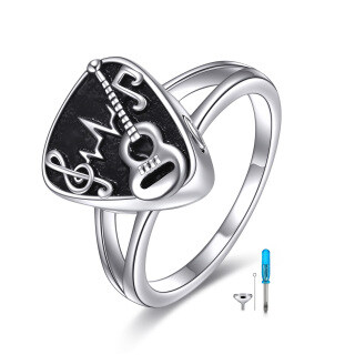 Sterling Silver Guitar Urn Ring-2