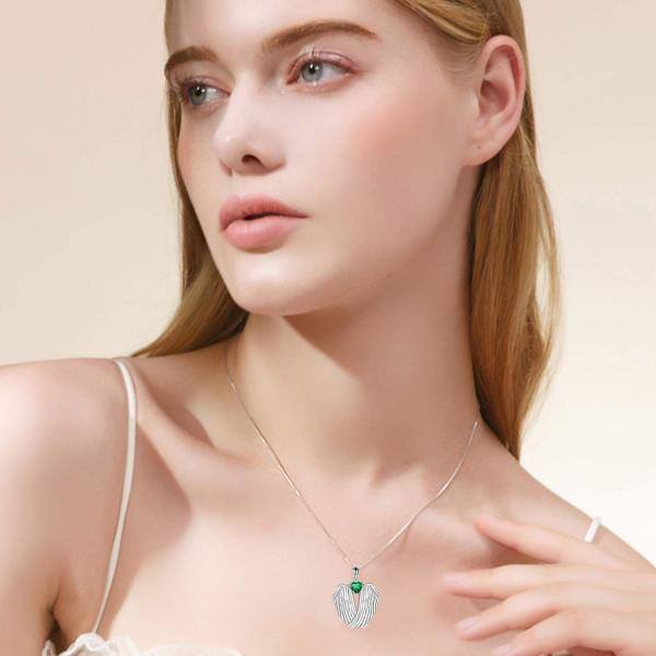 Collana In Argento Sterling YFN | Ciondolo Movimento Cuore Con Incisione "Be Strong" | Regalo Per Ragazze E Donne, 45.7 Cm