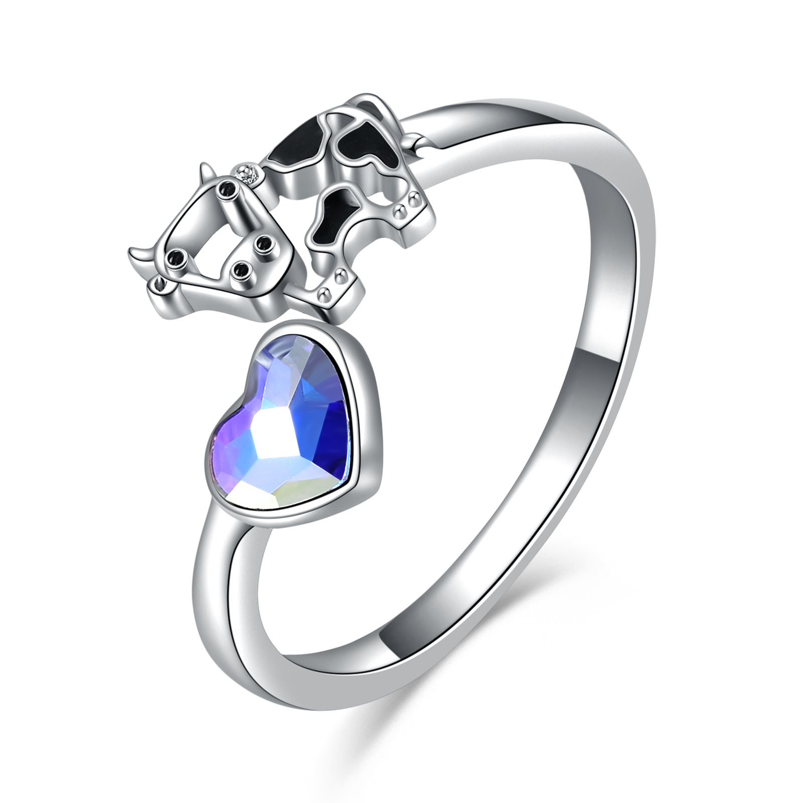 Sterling Silver Cow… - image