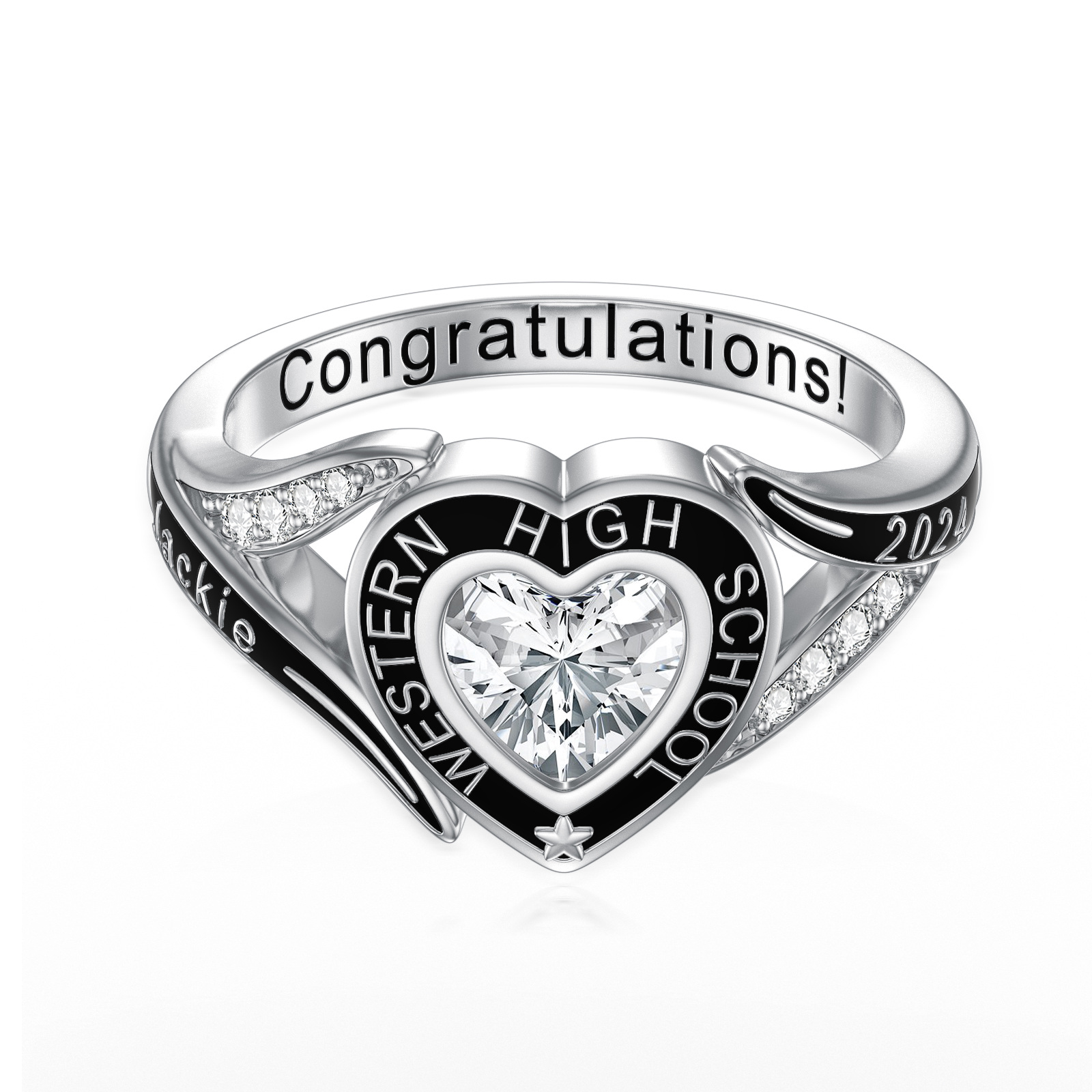 Sterling Silver Hea… - image