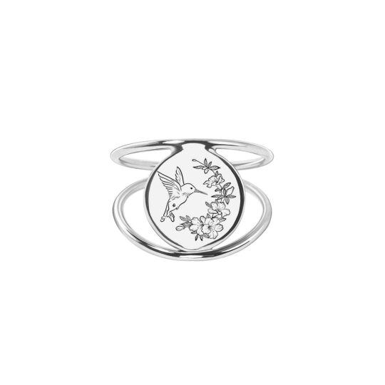 Sterling Silver Hummingbird Ring