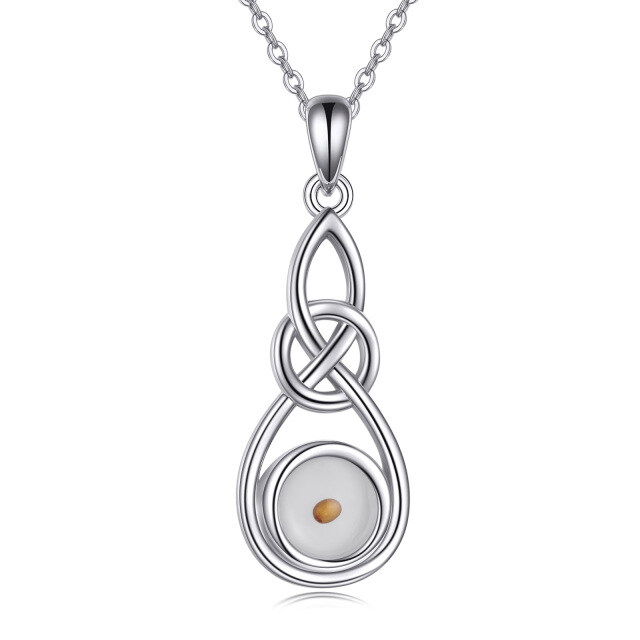 Collier avec pendentif symbole de l'infini en argent sterling-1