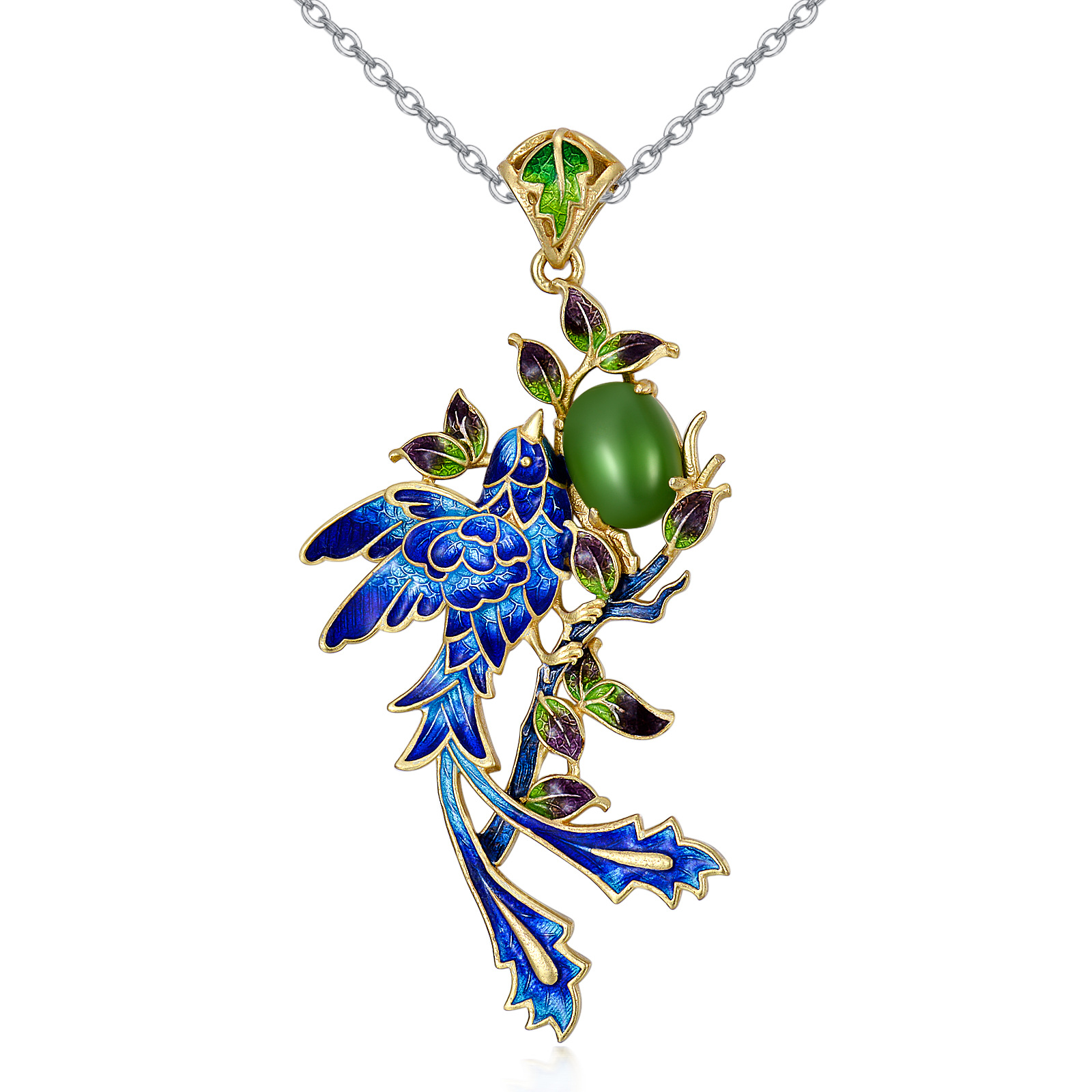 Sterling Silver Jad… - image