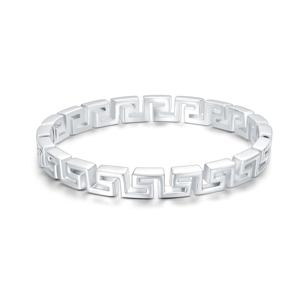 Armreif aus Sterlingsilber mit Schlüsselgravur-1