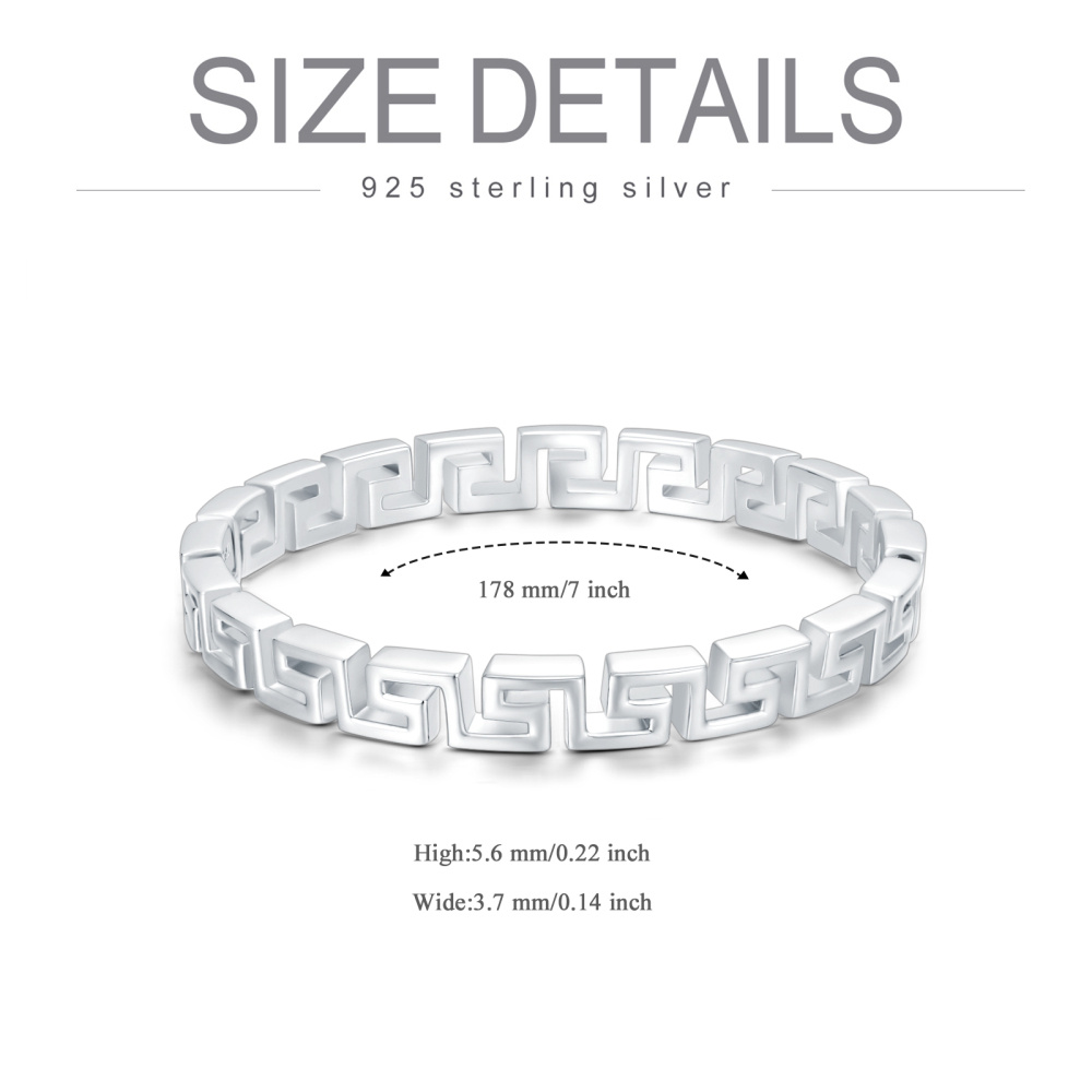 Armreif aus Sterlingsilber mit Schlüsselgravur-4