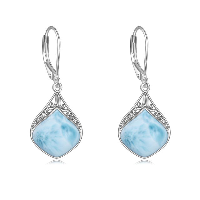 Sterling Silver Lalimar Stone Drop Earrings-1