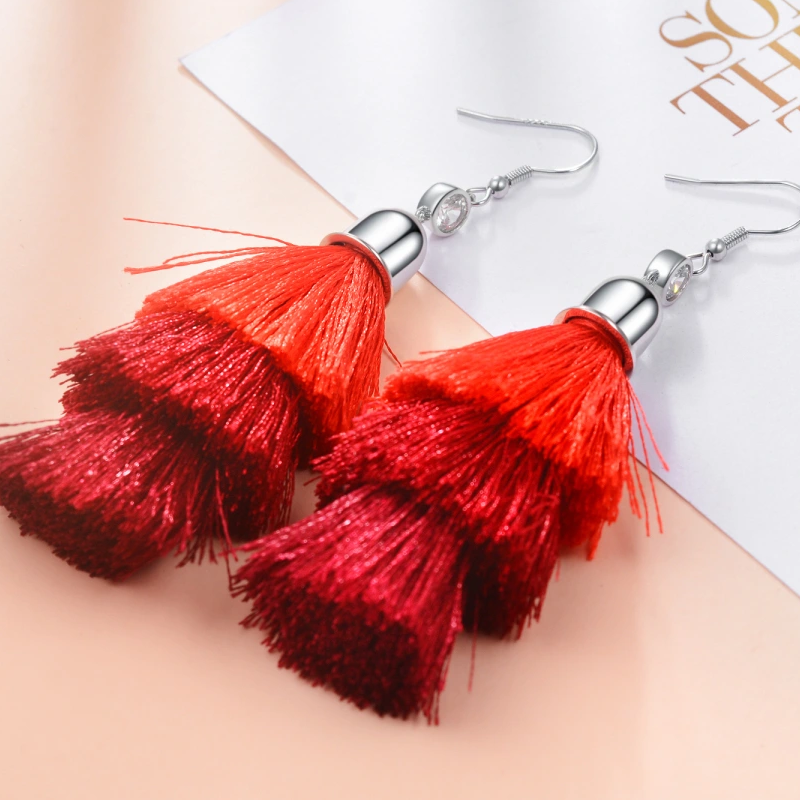 Pendientes colgantes de plata de ley con forma de farol para mujer-3