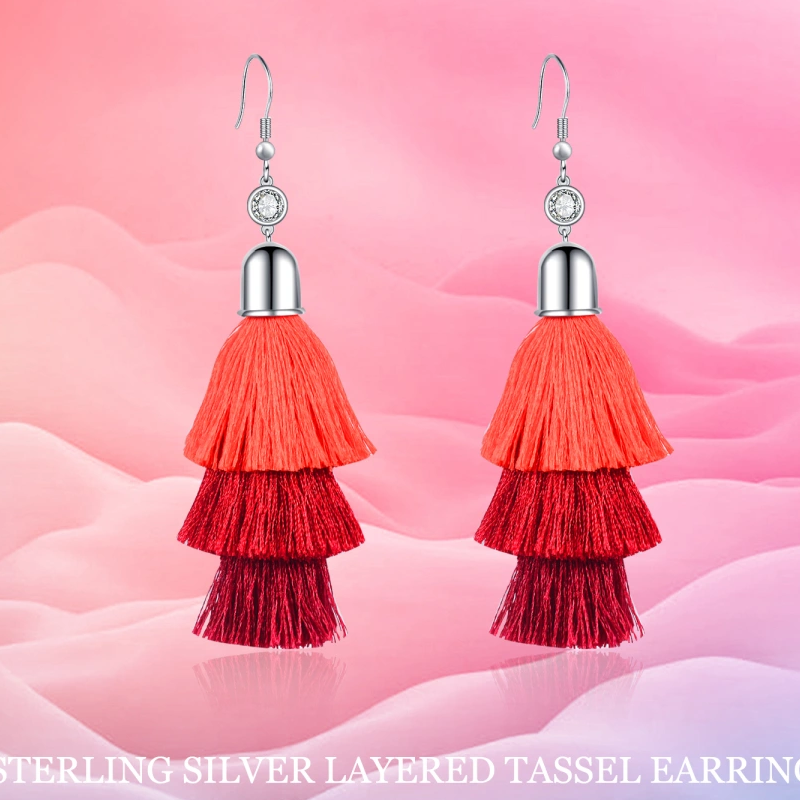 Sterling Silver Lantern Drop Earrings for Women-6