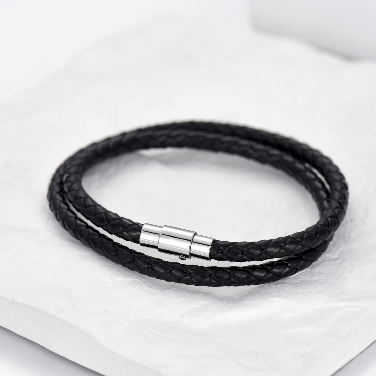 Sterling Silver Layerered Bracelet for Men-3