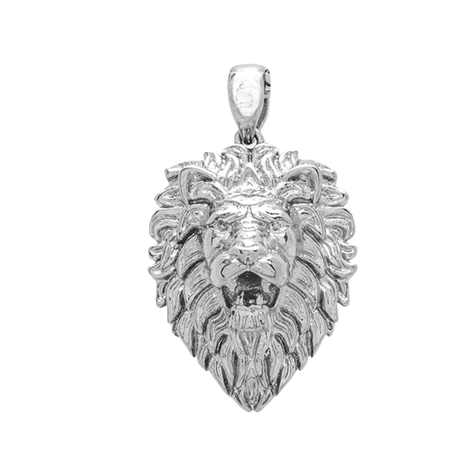 Sterling Silver Lion Pendant Charms-1