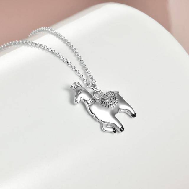 Collana con ciondolo a forma di lama in argento sterling-4